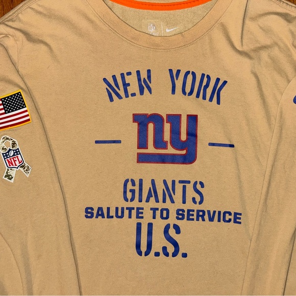 New York Giants Salute To Service Nike LS Shirt Size XL - Picture 3 of 4